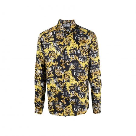 VERSACE JEANS COUTURE SIGNATURE-BAROCCO-PRINT SHIRT