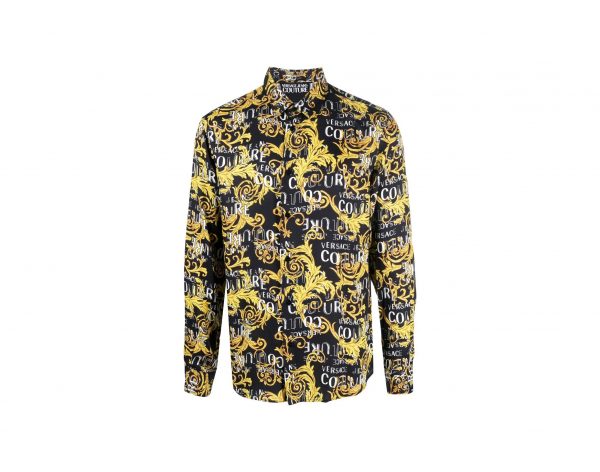 VERSACE JEANS COUTURE SIGNATURE-BAROCCO-PRINT SHIRT