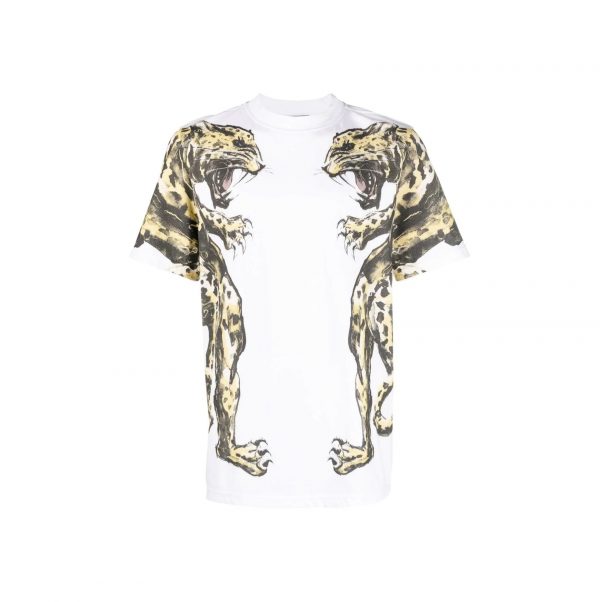 ROBERTO CAVALLI ANIMAL-PRINT T-SHIRT