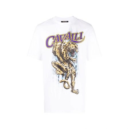 ROBERTO CAVALLI PANTHER PRINT T-SHIRT