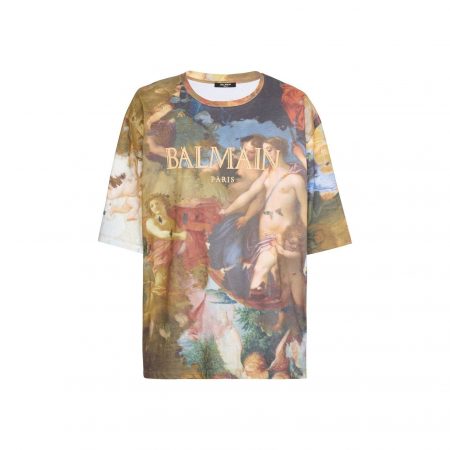 BALMAIN PAINT-PRINT T-SHIRT