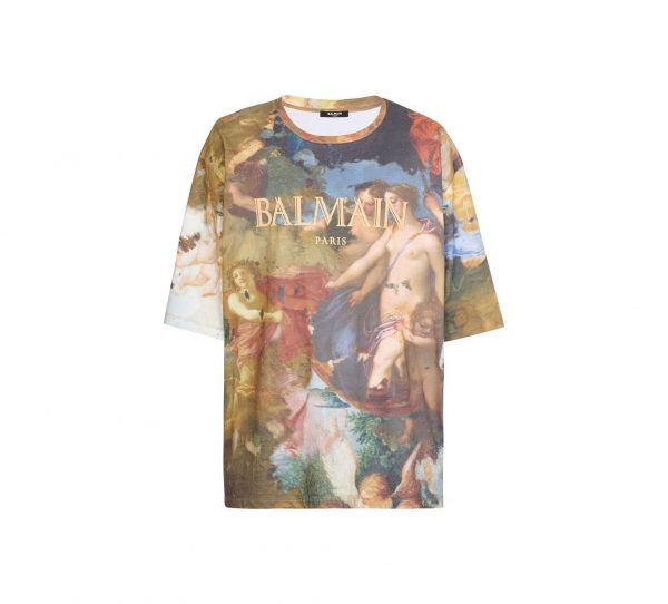 BALMAIN PAINT-PRINT T-SHIRT