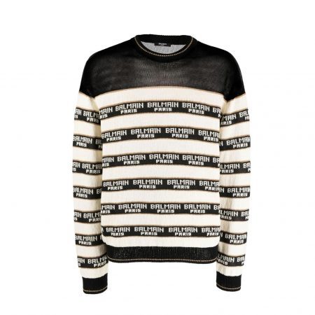 BALMAIN LOGO-PRINT JUMPER