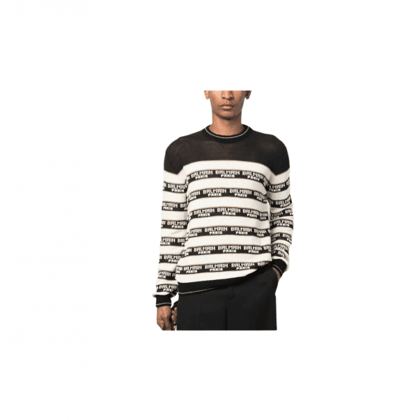 BALMAIN LOGO-PRINT JUMPER