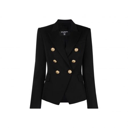 BALMAIN DOUBLE-BREASTED FITTED JACKET