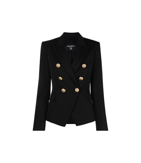 BALMAIN DOUBLE-BREASTED FITTED JACKET