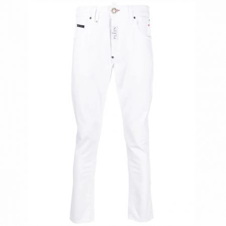 PHILIPP PLEIN SKINNY-CUT LOW-RISE JEANS