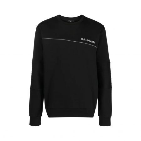 BALMAIN LOGO-PRINT SWEATSHIRT