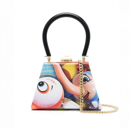 MOSCHINO ALL-OVER GRAPHIC-PRINT MINI BAG