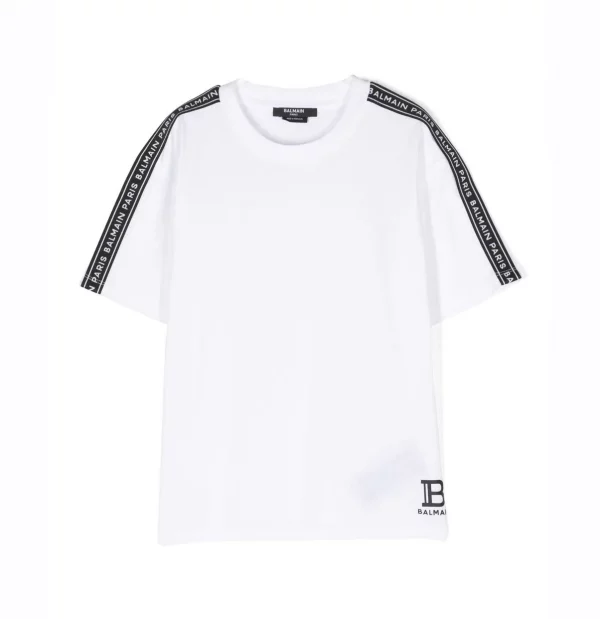 BALMAIN KIDS LOGO-PRINT COTTON T-SHIRT