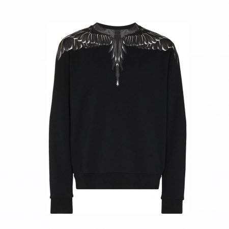 MARCELO BURLON COUNTY OF MILAN WINGS-PRINT CREW-NECK SWEATSHIRT