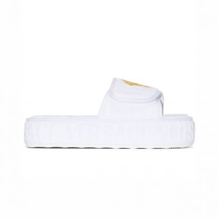 VERSACE MEDUSA HEAD PLATFORM SLIPPERS