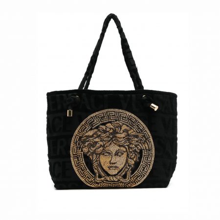 VERSACE MEDUSA-EMBELLISHED TOTE BAG