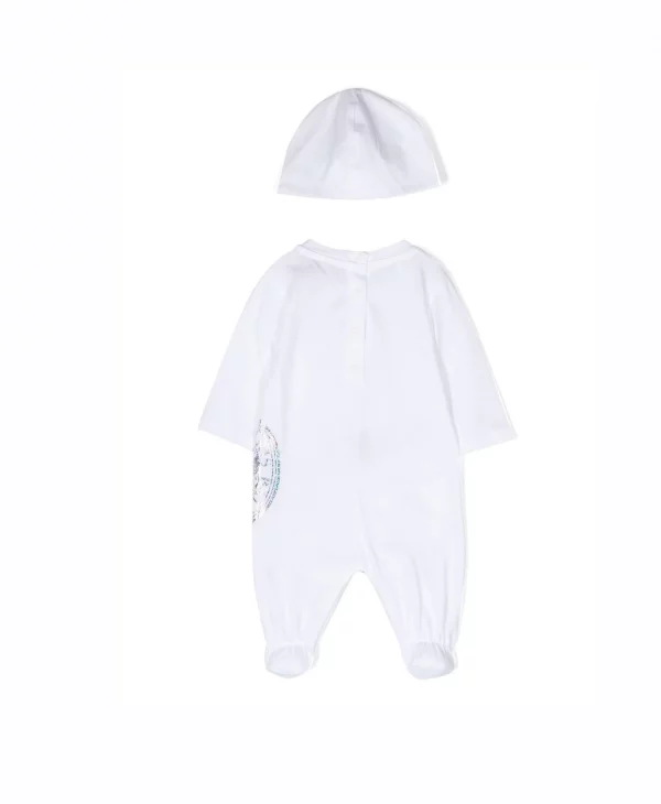 BALMAIN KIDS LOGO-PRINT BABYGROW SET