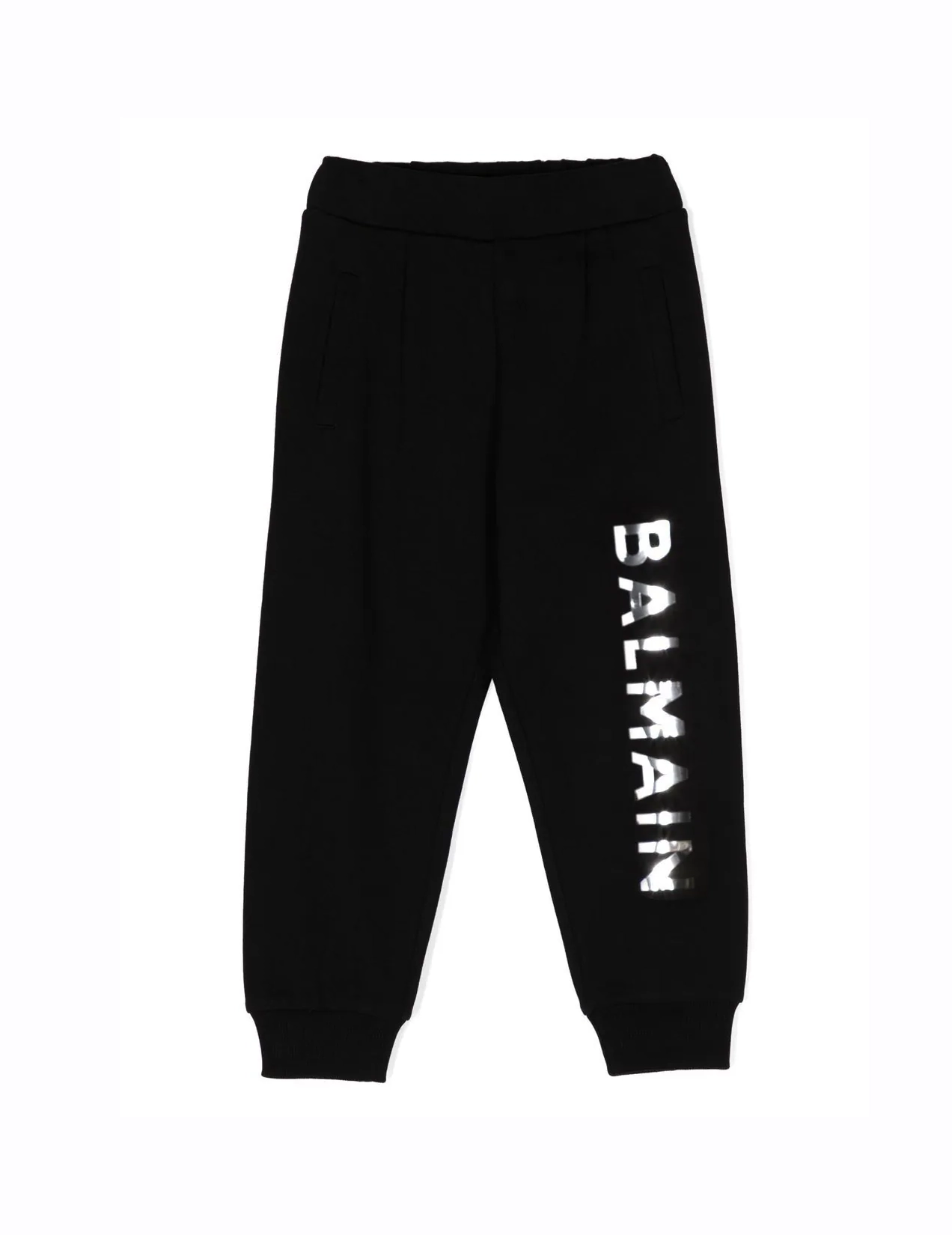 Balmain Contrast Detail Track Pants in Black for Men | Lyst