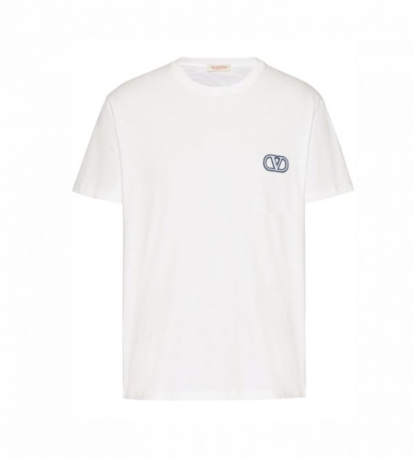 VALENTINO GARAVANI VLOGO SIGNATURE-EMBROIDERED LOGO T-SHIRT