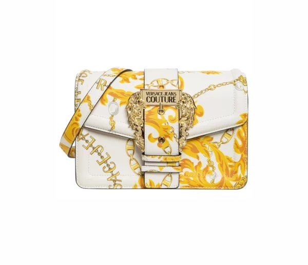 VERSACE JEANS COUTURE BAROCCOFLAGE-PRINT CROSSBODY BAG