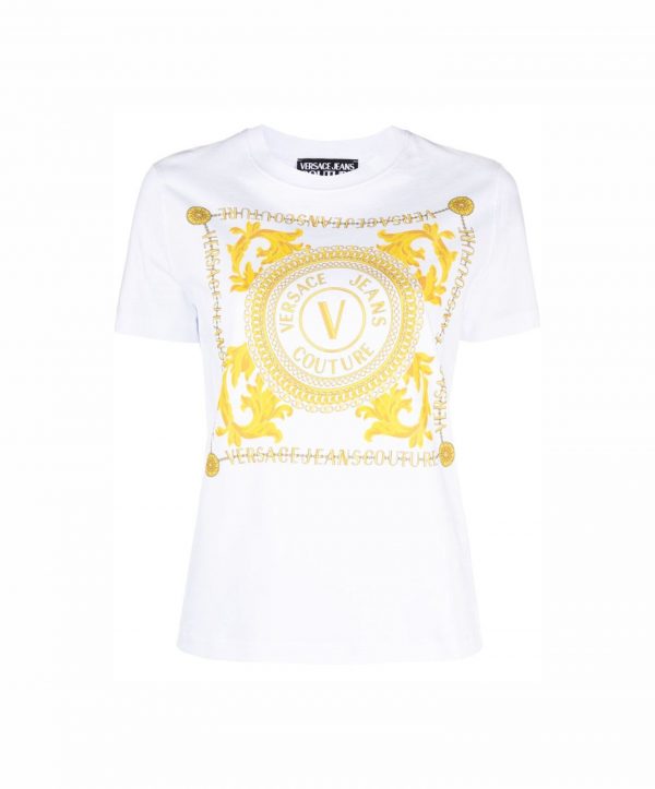 VERSACE JEANS COUTURE LOGO COUTURE PRINT T-SHIRT