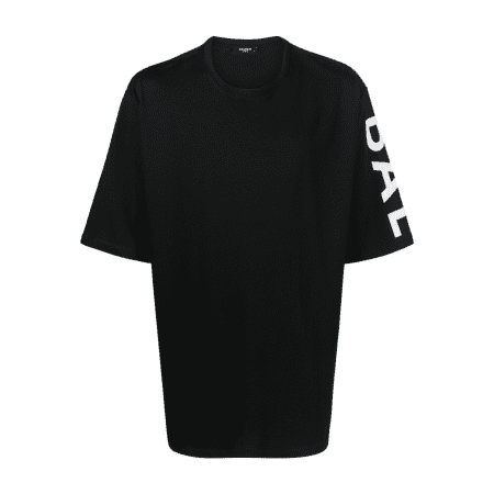 BALMAIN LOGO-PRINT COTTON T-SHIRT