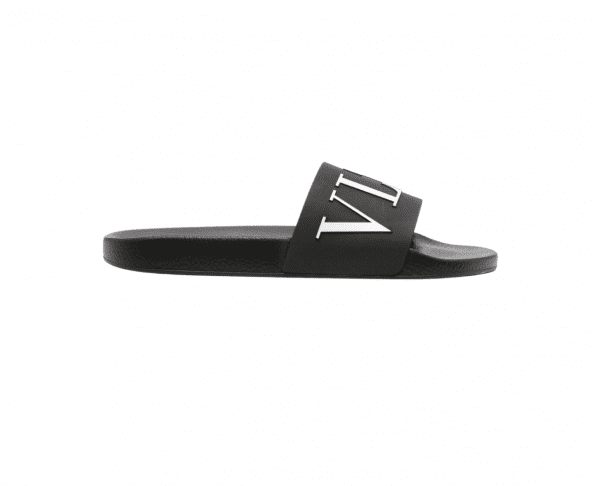 VALENTINO GARAVANI VLTN LOGO-EMBOSSED SLIDES