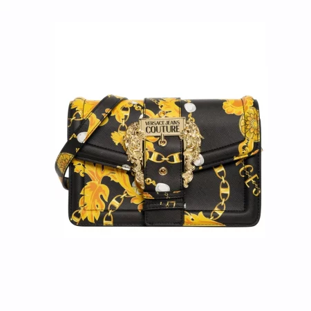 VERSACE JEANS COUTURE BAROCCOFLAGE-PRINT CROSSBODY BAG