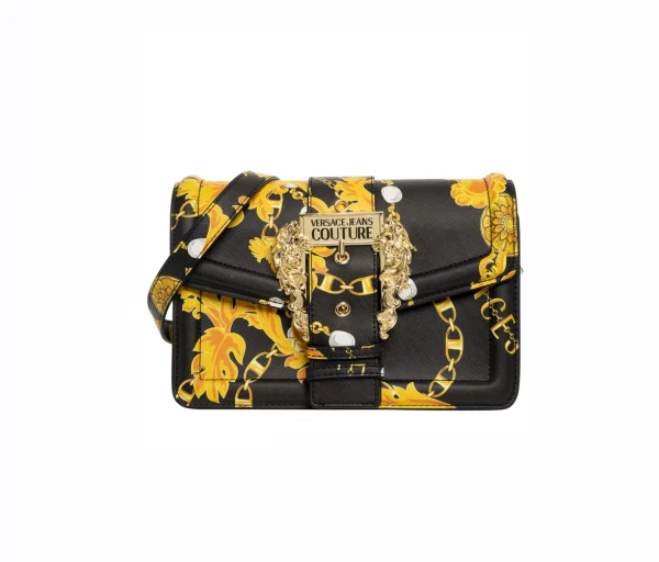 VERSACE JEANS COUTURE BAROCCOFLAGE-PRINT CROSSBODY BAG