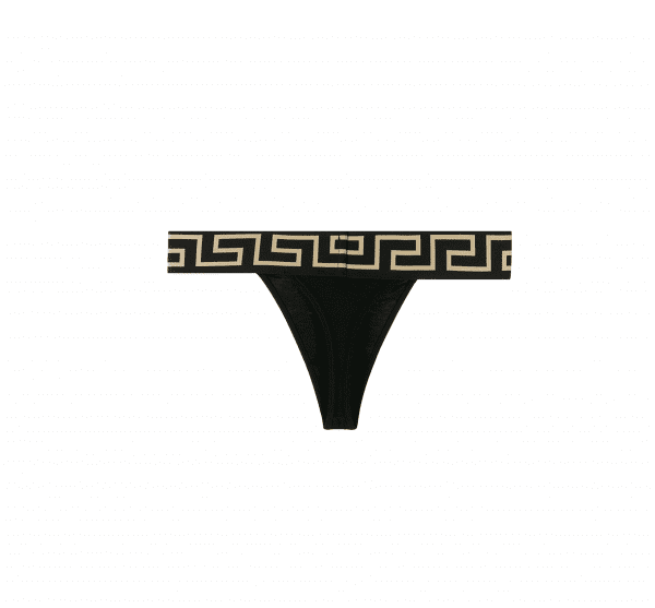 VERSACE MEDUSA GREEK KEY THONG