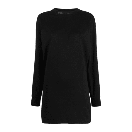 PALM ANGELS LOGO-PRINT SWEATSHIRT DRESS(1)