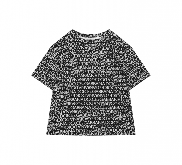 DOLCE & GABBANA KIDS LOGO-PRINT COTTON T-SHIRT