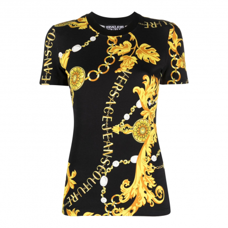 VERSACE JEANS COUTURE LOGO COUTURE-PRINT T-SHIRT