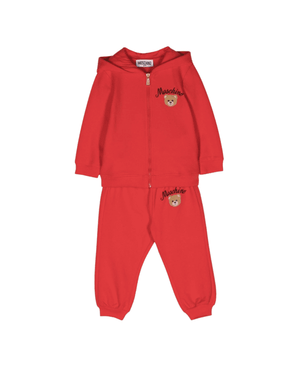 MOSCHINO KIDS TEDDY BEAR-PRINT TRACKSUIT SET