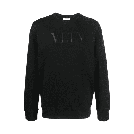 VALENTINO GARAVANI VLTN LOGO-PRINT COTTON SWEATSHIRT(1)