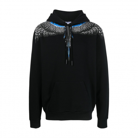 MARCELO BURLON COUNTY OF MILAN GRIZZLY WINGS-PRINT HOODIE