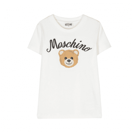 MOSCHINO KIDS TEDDY BEAR-MOTIF SHORT-SLEEVE T-SHIRT(1)