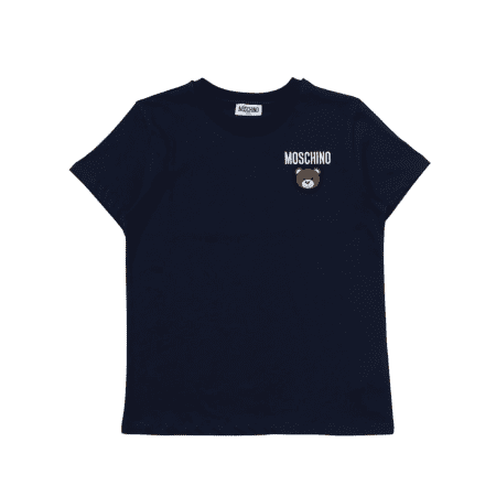 Moschino Kids Teddy Bear cotton T-shirt - Blue