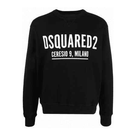 DSQUARED2 LOGO-PRINT COTTON SWEATSHIRT