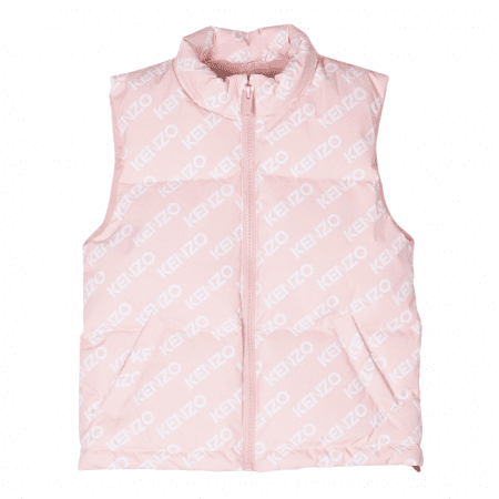 KENZO KIDS LOGO-PRINT PADDED GILET(1)