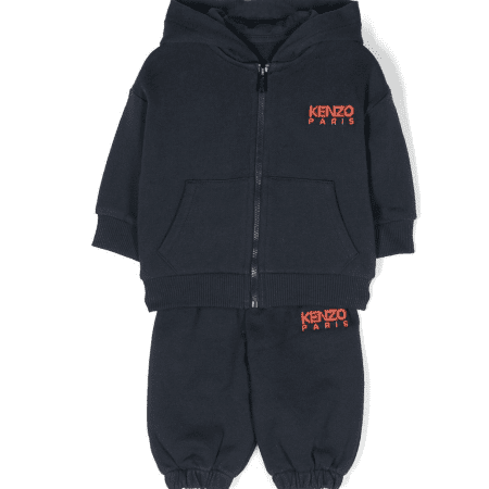 KENZO KIDS LOGO-PRINT COTTON TRACKSUIT SET