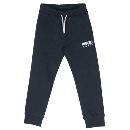 KENZO KIDS EMBROIDERED-LOGO TRACK PANTS