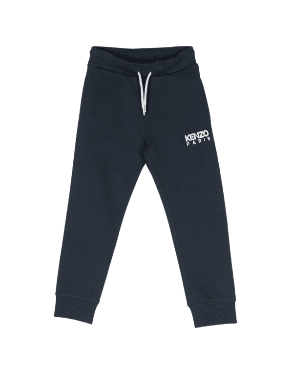 KENZO KIDS EMBROIDERED-LOGO TRACK PANTS