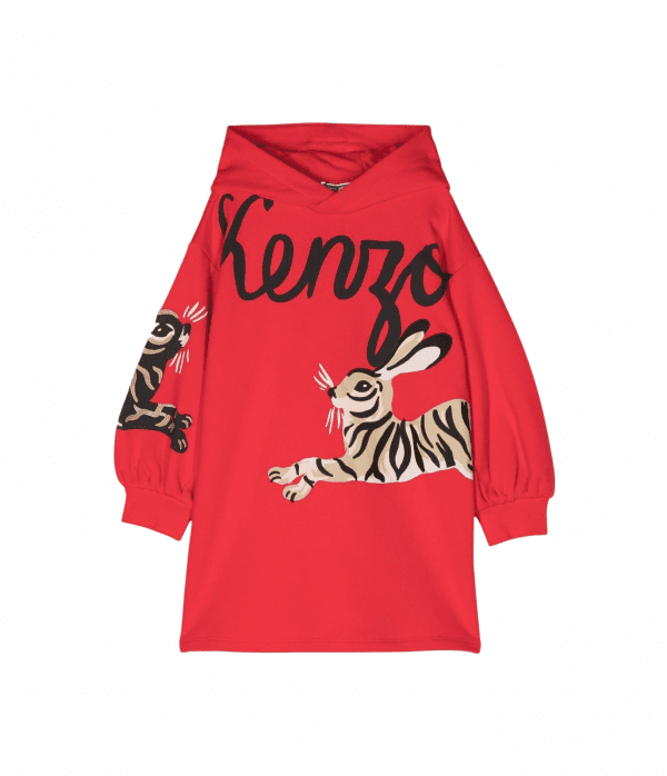 KENZO KIDS RABBIT-PRINT DRESS