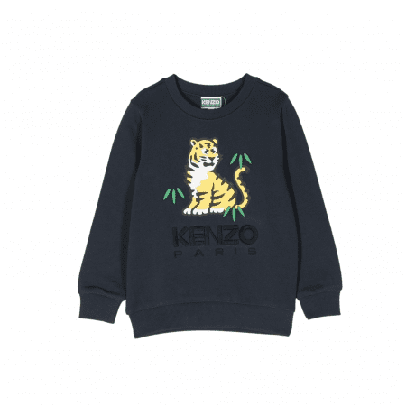 KENZO KIDS TIGER-PRINT CREW-NECK SWEATSHIRT(1)