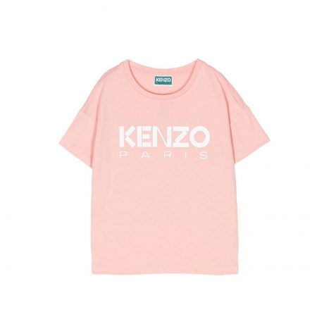 KENZO KIDS LOGO-PRINT DETAIL T-SHIRT