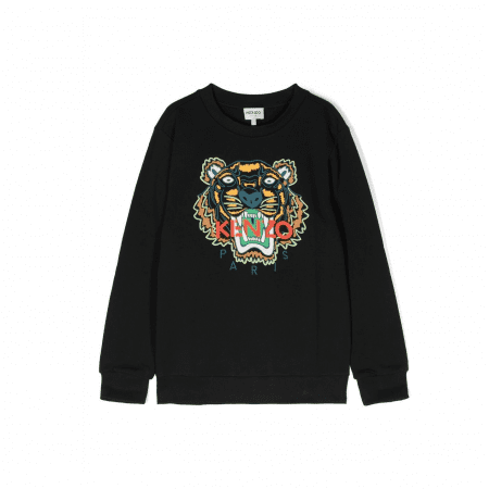 KENZO KIDS LOGO-PRINT DETAIL SWEATSHIRT(1) - 副本