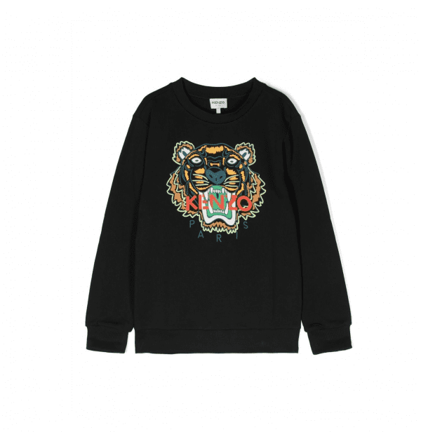 KENZO KIDS LOGO-PRINT DETAIL SWEATSHIRT(1) - 副本