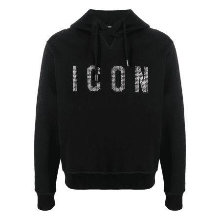 DSQUARED2 ICON STUDDED HOODIE