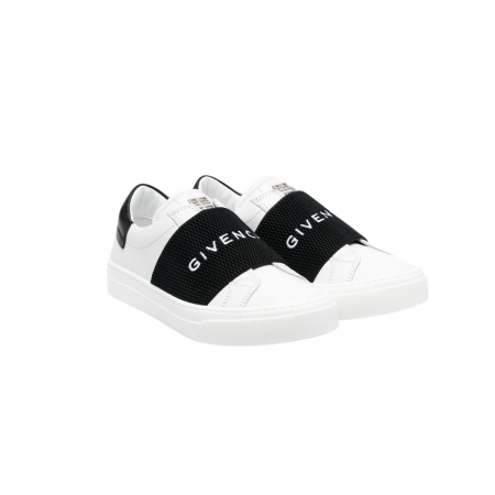 GIVENCHY KIDS EMBROIDERED-LOGO SLIP-ON SNEAKERS(2)