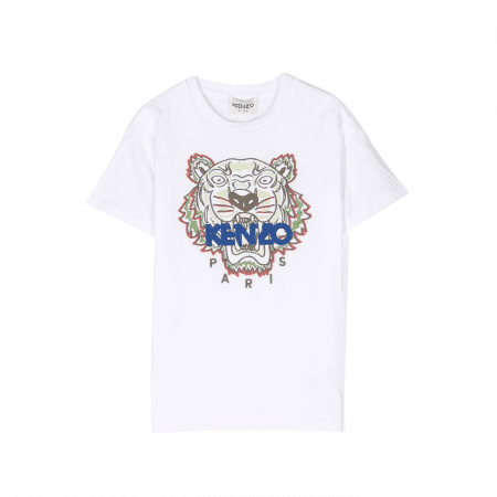 KENZO KIDS TIGER LOGO-PRINT T-SHIRT(1)