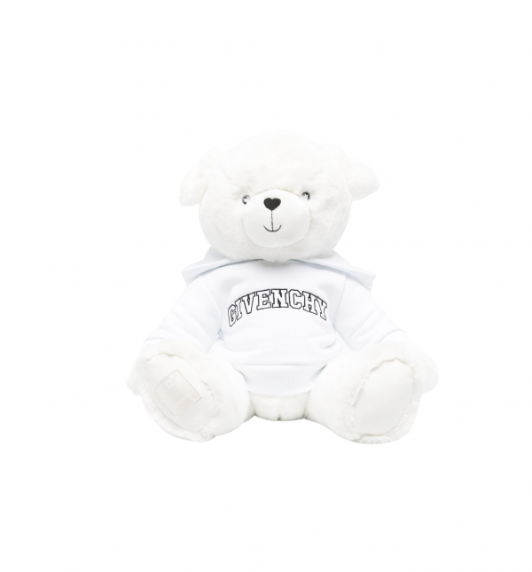 GIVENCHY KIDS BRANDED-HOODIE-DETAIL TEDDY BEAR PLUSH