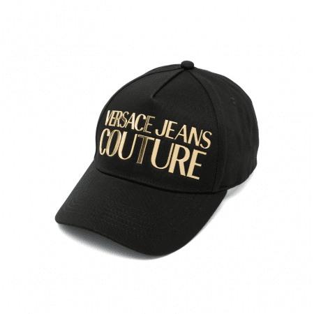 VERSACE JEANS COUTURE LOGO-PRINT COTTON BASEBALL CAP